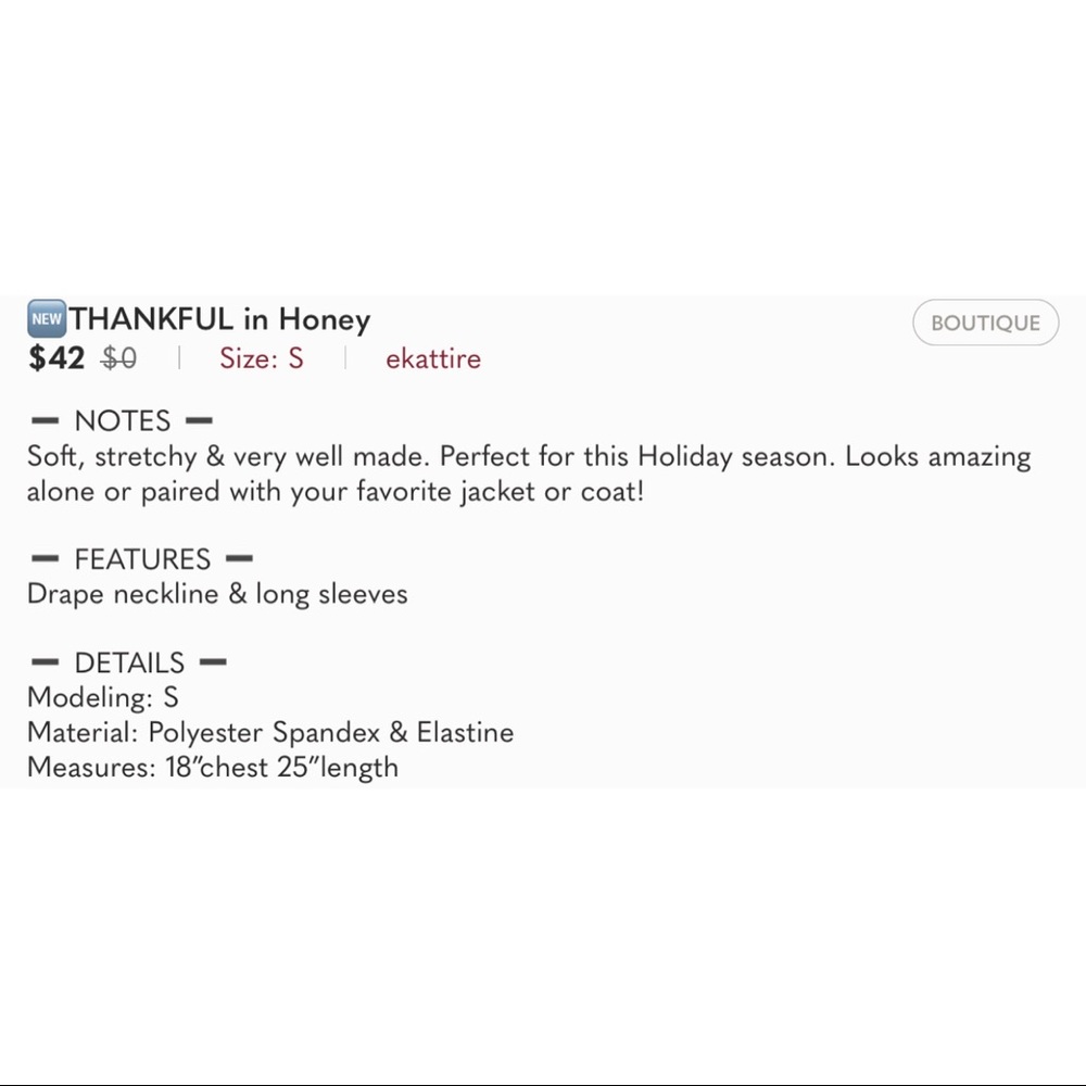 ekAttire | Thankful in Honey - Picture 8 of 9